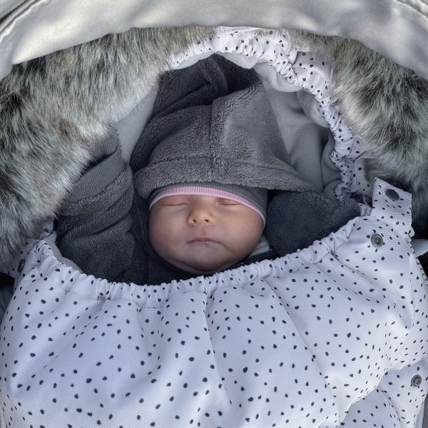 Śpiworek zimowy do wózka 0-24 m-ce - Dziubaczki