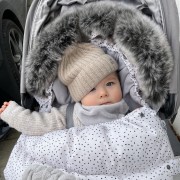 Śpiworek zimowy do wózka 0-24 m-ce - Miłozaury