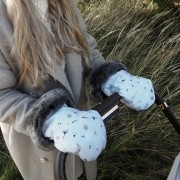 Winter stroller mittens - Magnolia