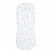 Bamboo anti-sweating 3D stroller pad - Paradise feathers