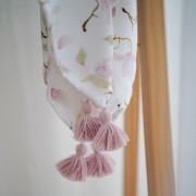 Summer bamboo blanket  with tassels - Ducks
