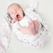 Bamboo muslin swaddle Paradise feathers