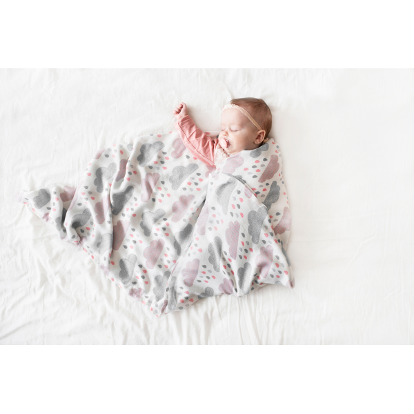 Bamboo muslin swaddle Paradise feathers