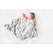 Bamboo muslin swaddle Paradise feathers