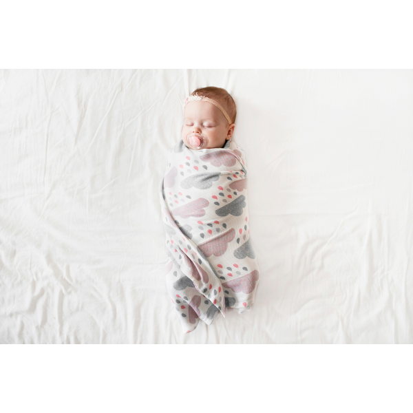 Bamboo muslin swaddle Paradise feathers