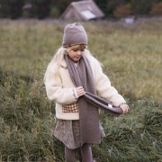 Classic merino scarf - taupe