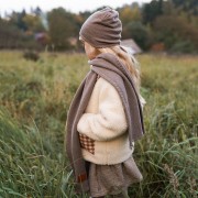 Classic merino scarf - taupe
