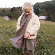 Classic merino scarf - taupe
