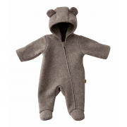 Kombinezon z wełny merino - taupe