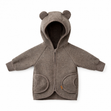 Merino wool fleece jacket- taupe