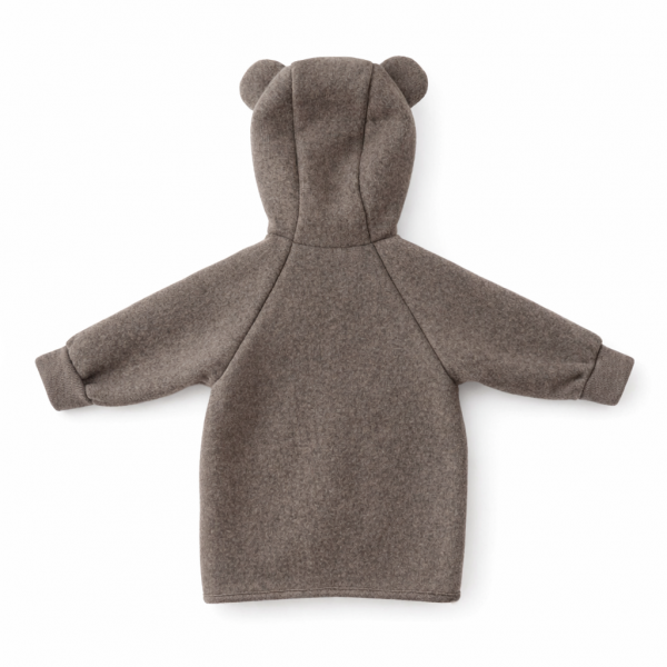 Kurtka z wełny merino - taupe