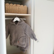 Merino wool fleece jacket- taupe
