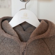 Kurtka z wełny merino - taupe