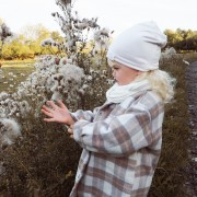 Bamboo reversible beanie - taupe-sage