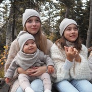 Merino reversible hat - taupe-jeans