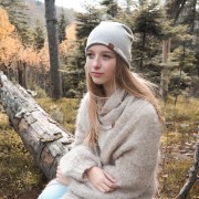 Merino reversible hat - taupe-jeans