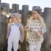 Merino reversible hat 0-1 mo - taupe-beige - OUTLET