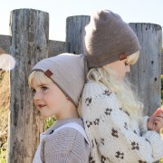 Merino reversible hat 0-1 mo - taupe-beige - OUTLET