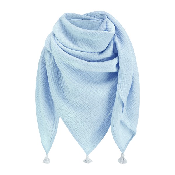 Muslin scarf Grey-Grey