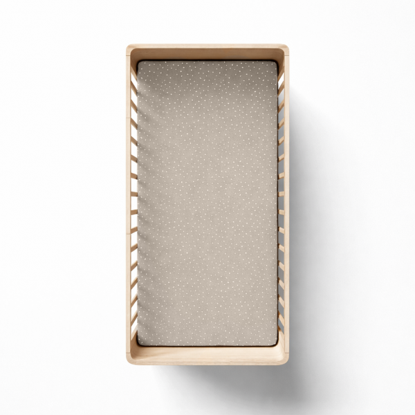 Bamboo crib sheet - Stones beige