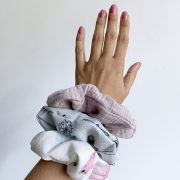 Gumka scrunchie bambusowa Aleja gwiazd