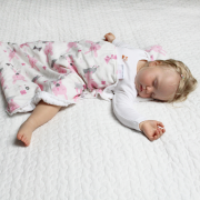 Light bamboo blanket Dragons blue Silver