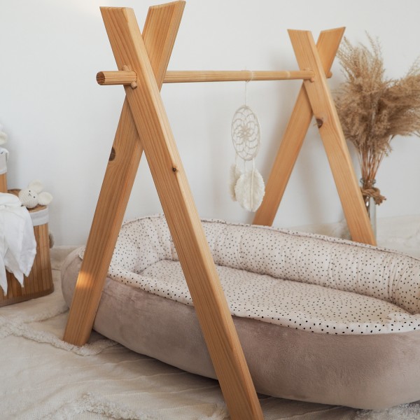 Bamboo baby nest - Stones pink