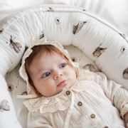 Bamboo baby nest - Stones pink