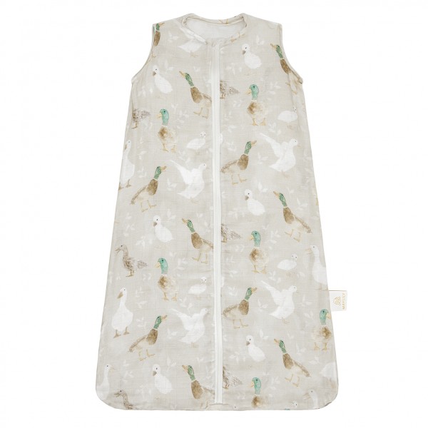 Bamboo muslin sleeping bag Paradise feathers