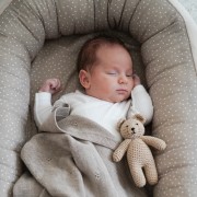 Bamboo baby nest - Stones beige