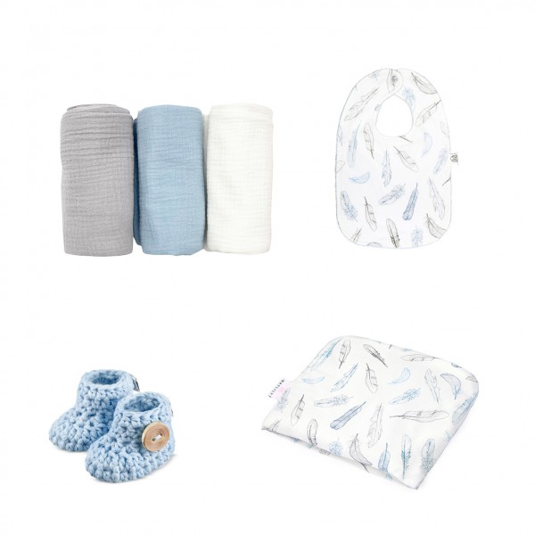Baby Layette XXL Set - 15 pcs - light blue