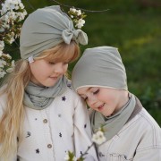 Bamboo snood scarf - taupe