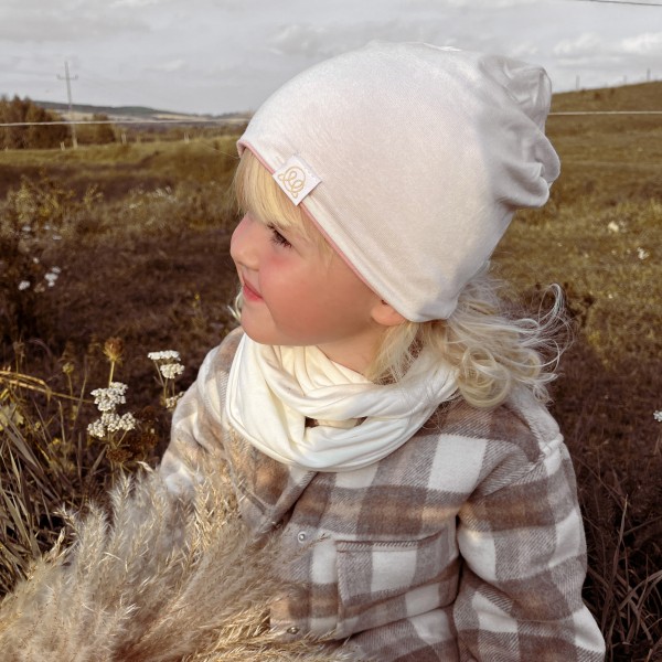 Bamboo snood scarf - navy