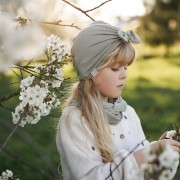 Bamboo snood scarf - navy