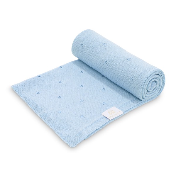 Merino blanket Merinolove - light blue