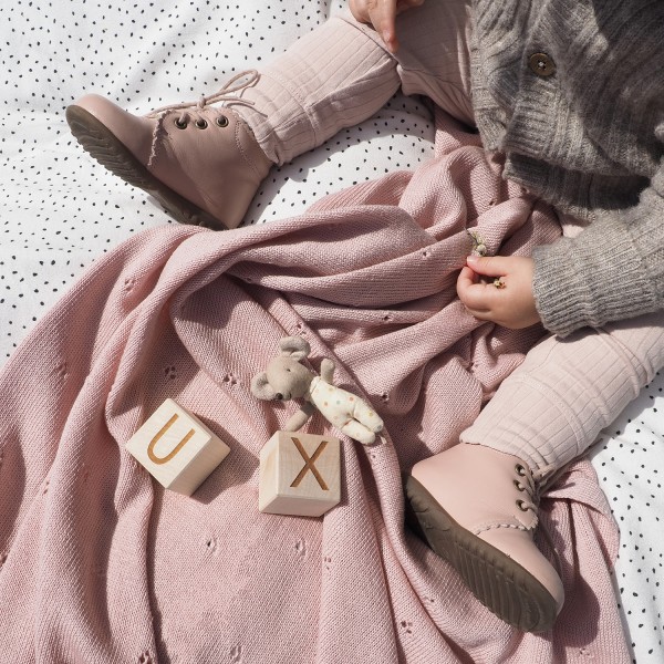 Merino blanket Merinolove - dusty pink