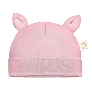 Bamboo baby cap - blush pink