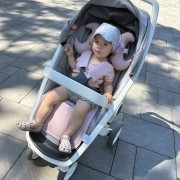 Bamboo anti-sweating 3D stroller pad - Paradise feathers