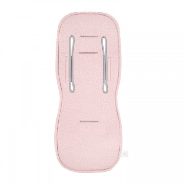 Bamboo anti-sweating 3D stroller pad V1 - Stones pink
