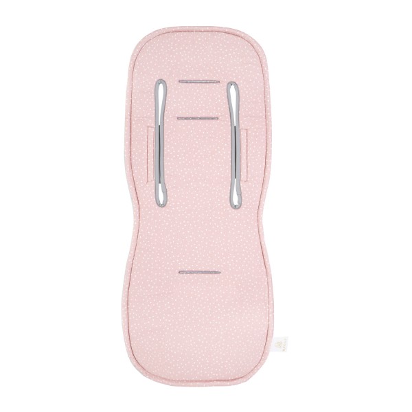 Bamboo anti-sweating 3D stroller pad V1 - Stones pink