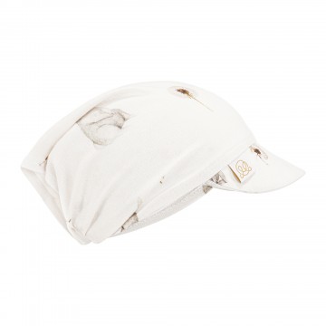 Bamboo visor scarf with elastic - Bunnies