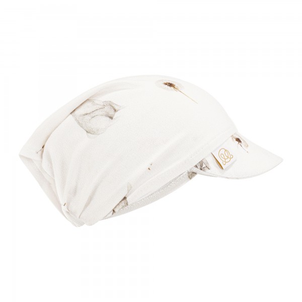 Bamboo visor scarf with elastic - Bunnies