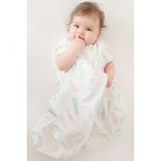 Cotton muslin sleeping bag Cream