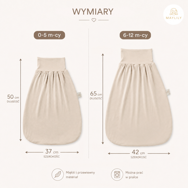 Półśpiworek bambusowy - beż