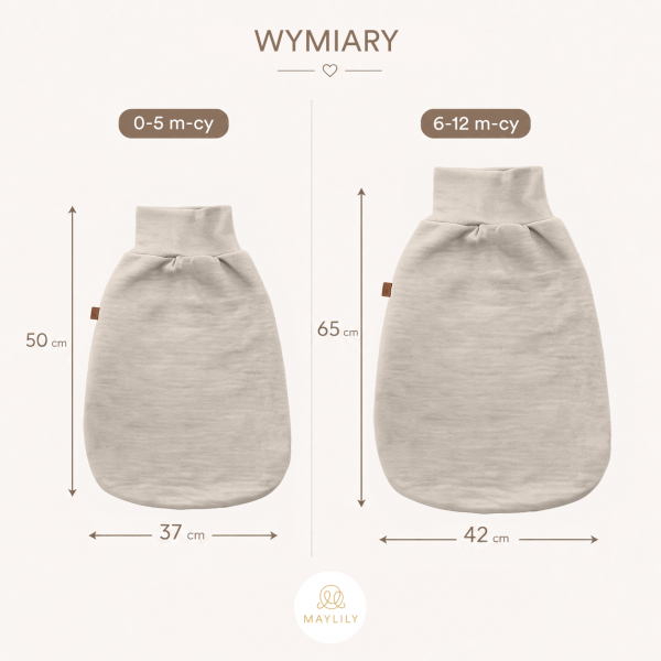 Półśpiworek merino1,5 TOG - beż