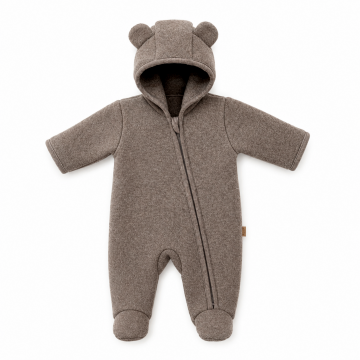 Kombinezon z wełny merino - taupe