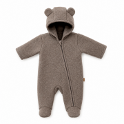 Merino wool fleece overall - taupe