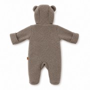 Merino wool fleece overall - taupe