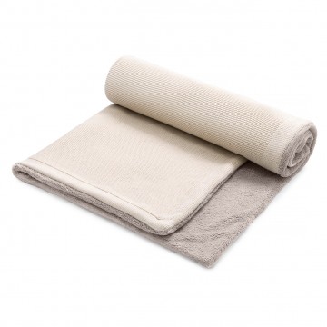 Kocyk Bamboolove Winter srebrny