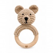 Rattle-teether Bear - beige